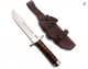 GCS Handmade Stacked Leather Handle D2 Tool Steel Tactical Hunting Knife with leather sheath Full tang blade designed for Hunting & EDC GCS 501