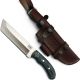 GCS Handmade Micarta Handle D2 Tool Steel Tactical Hunting Knife with leather sheath Full tang blade designed for Hunting & EDC GCS 117