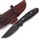 GCS Handmade Micarta Handle D2 Tool Steel Tactical Hunting Knife with leather sheath Full tang blade designed for Hunting & EDC GCS 105