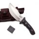 GCS Handmade Micarta Handle D2 Tool Steel Tactical Hunting Knife with leather sheath Full tang blade designed for Hunting & EDC GCS 312