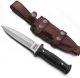GCS Handmade Micarta Handle D2 Tool Steel Tactical Hunting Knife with leather sheath Full tang blade designed for Hunting & EDC GCS 165
